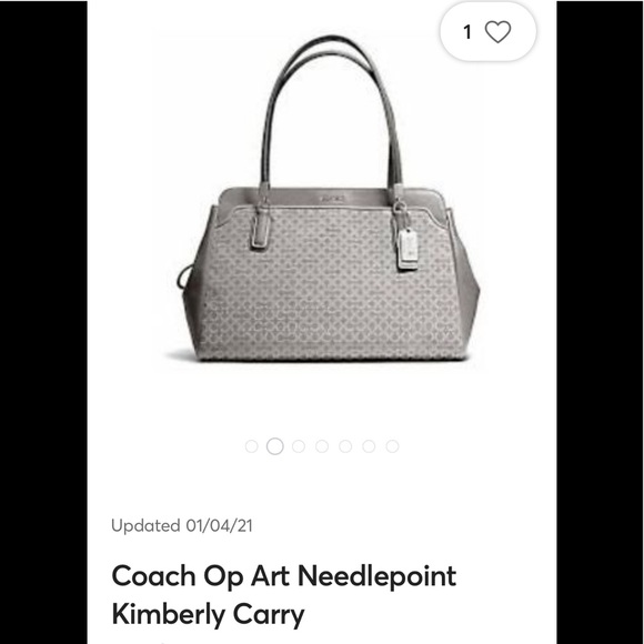 Coach Bags Coach Op Art Needlepoint Kimberly Carry Shoulder Bag Poshmark